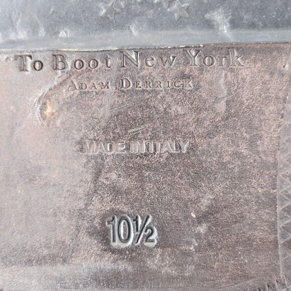 To Boot New York Adam Derrick Italy Men's 10.5 Black Leather Monk Strap Loafers - Picture 10 of 10